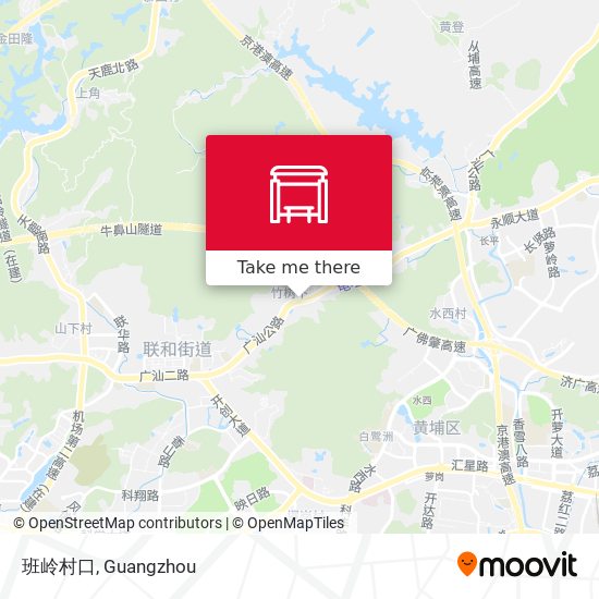 班岭村口 map