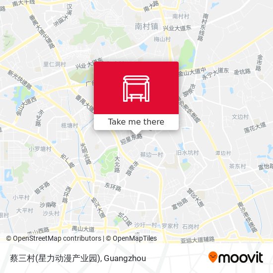 蔡三村(星力动漫产业园) map