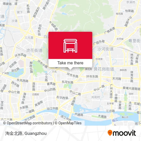 淘金北路 map