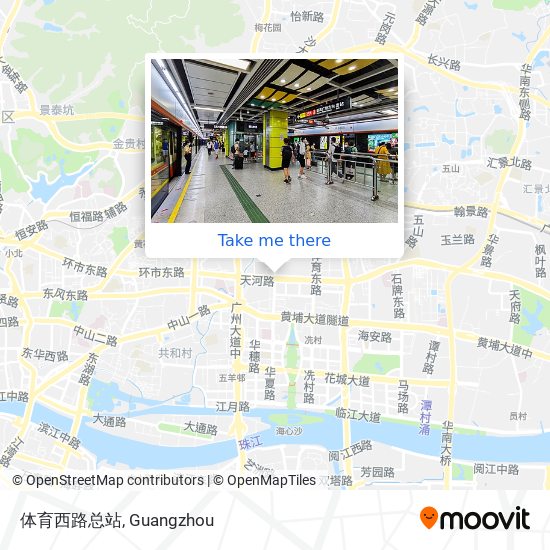 体育西路总站 map