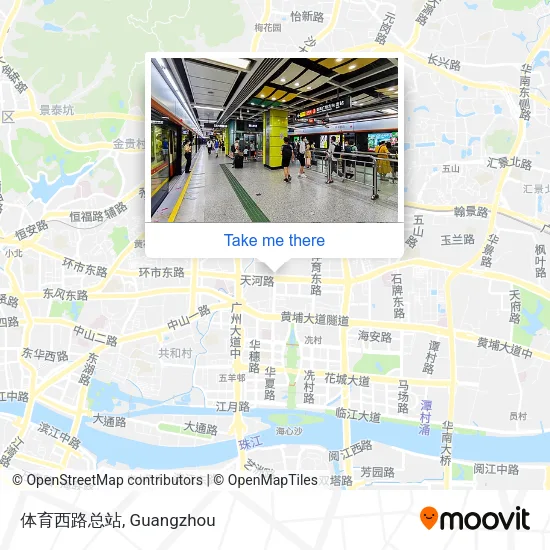 体育西路总站 map