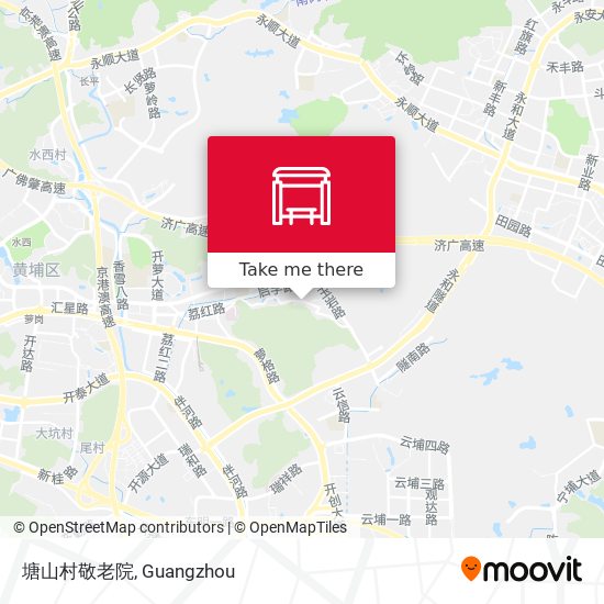塘山村敬老院 map