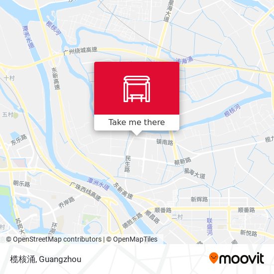 榄核涌 map