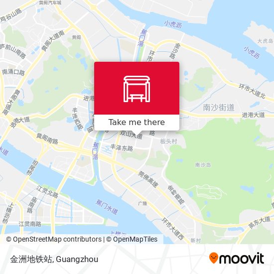 金洲地铁站 map