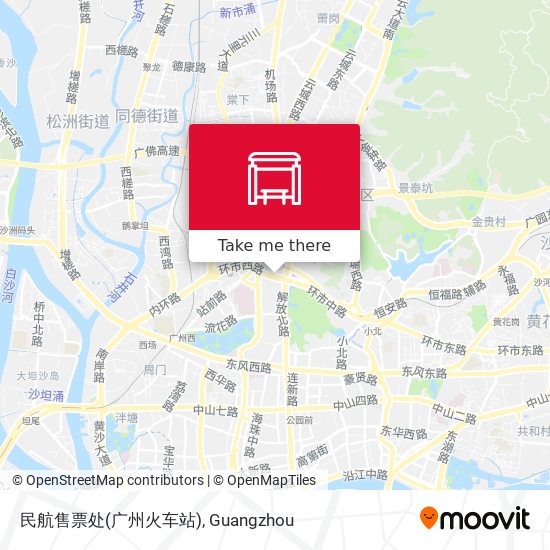 民航售票处(广州火车站) map