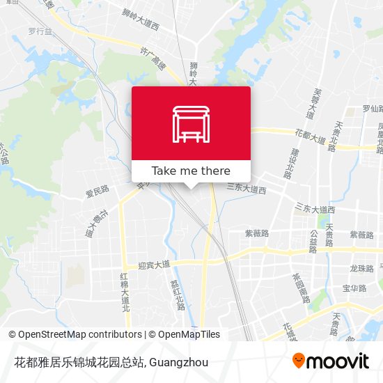花都雅居乐锦城花园总站 map