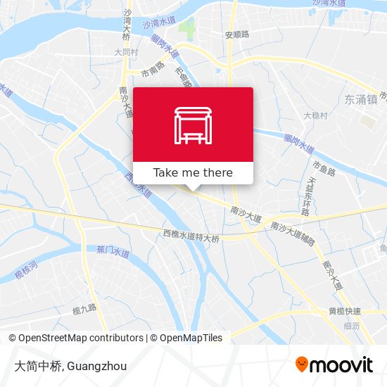 大简中桥 map