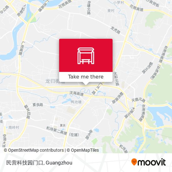 民营科技园门口 map