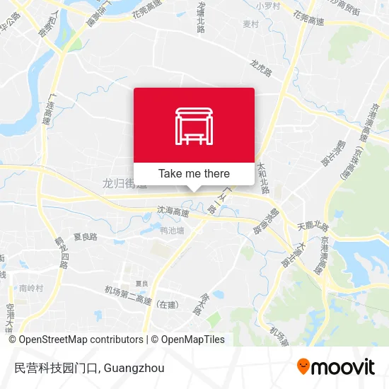 民营科技园门口 map