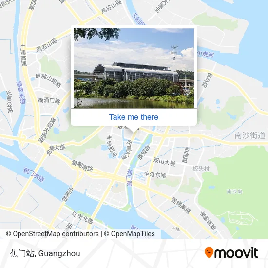 蕉门站 map