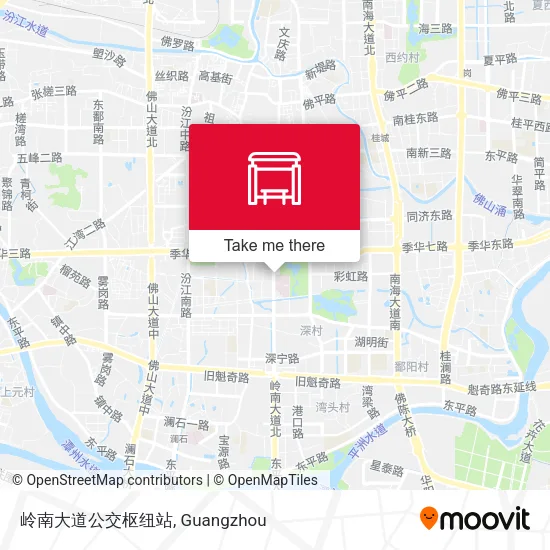 岭南大道公交枢纽站 map