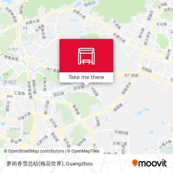 萝岗香雪总站(梅花世界) map