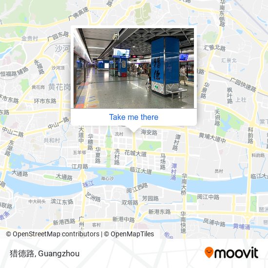 猎德路 map