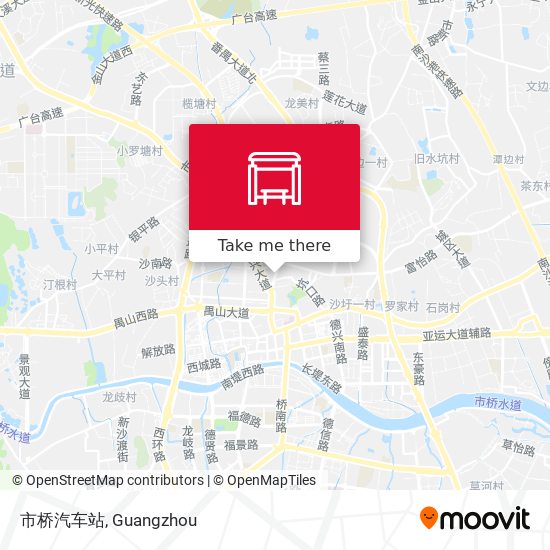 市桥汽车站 map