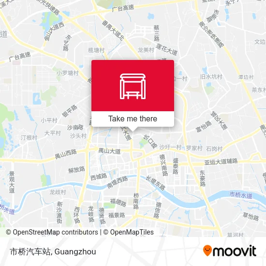 市桥汽车站 map