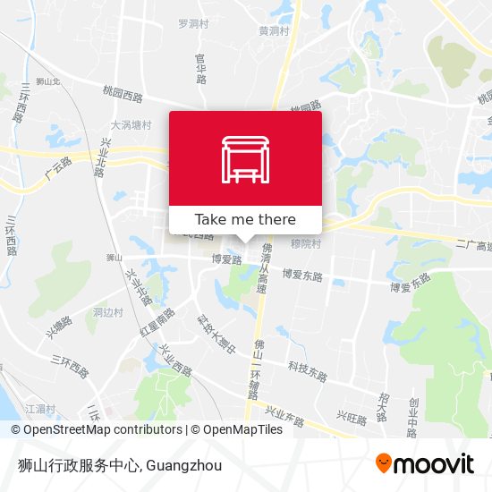 狮山行政服务中心 map