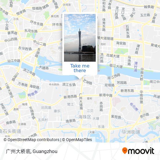 广州大桥底 map