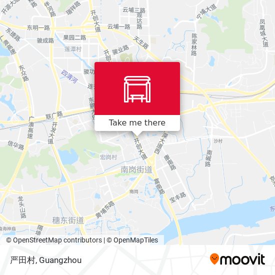 严田村 map