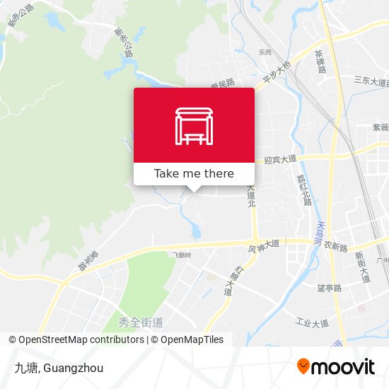 九塘 map