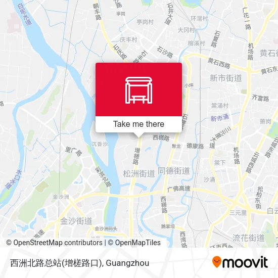 西洲北路总站(增槎路口) map