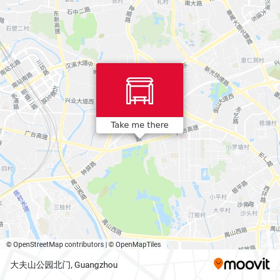大夫山公园北门 map