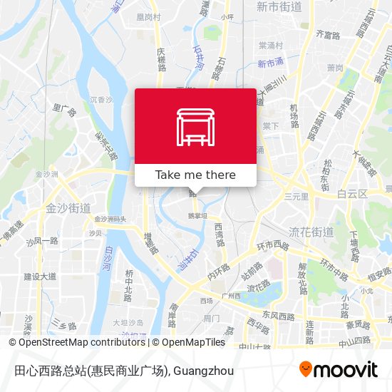 田心西路总站(惠民商业广场) map