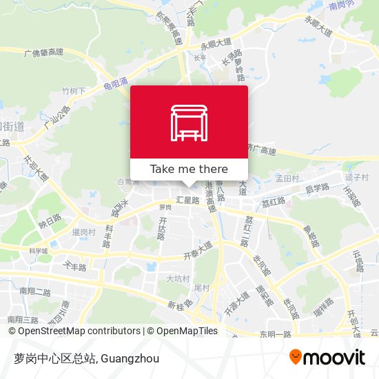 萝岗中心区总站 map