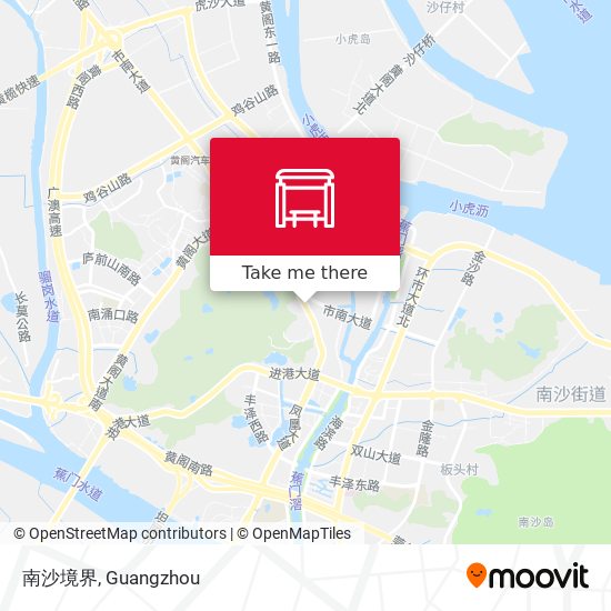 南沙境界 map