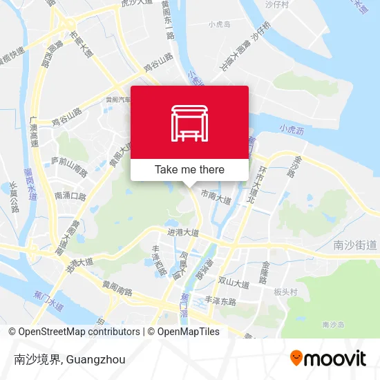 南沙境界 map