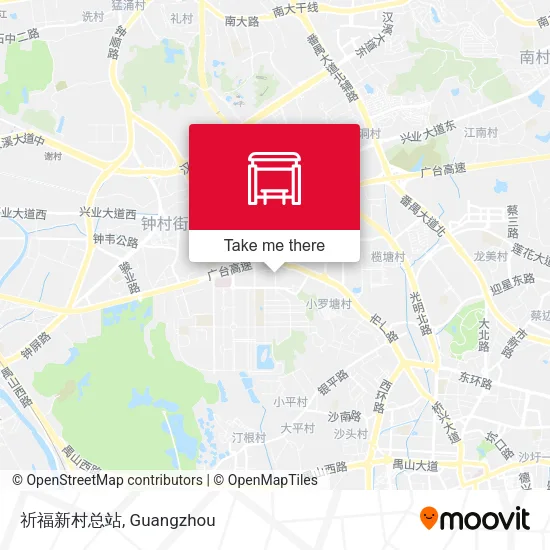 祈福新村总站 map