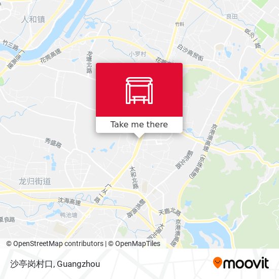沙亭岗村口 map
