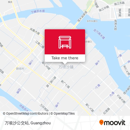 万顷沙公交站 map