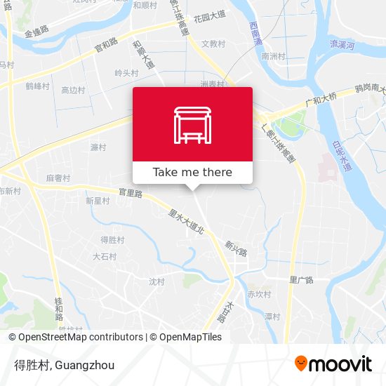 得胜村 map