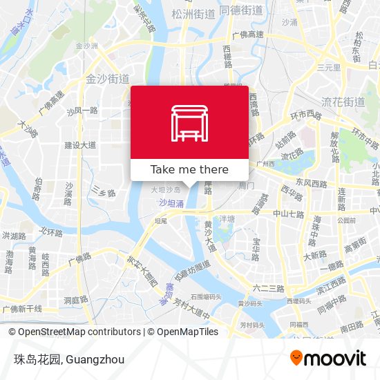 珠岛花园 map