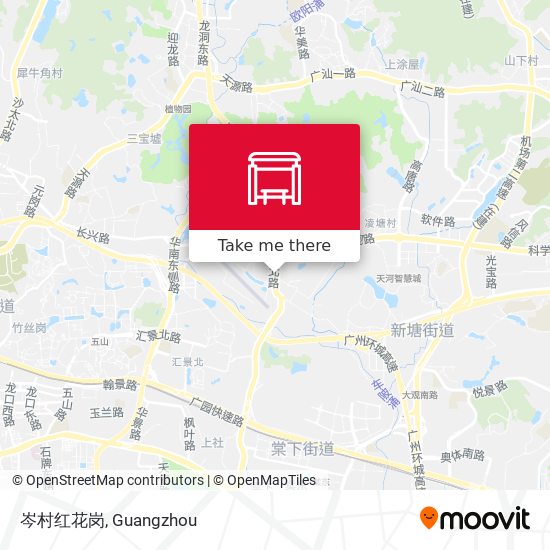 岑村红花岗 map