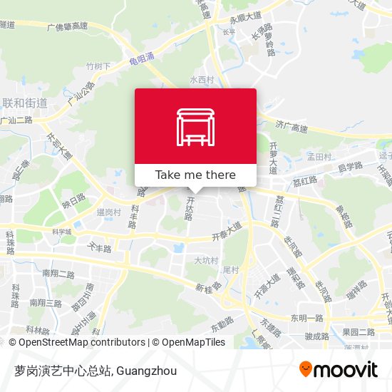 萝岗演艺中心总站 map