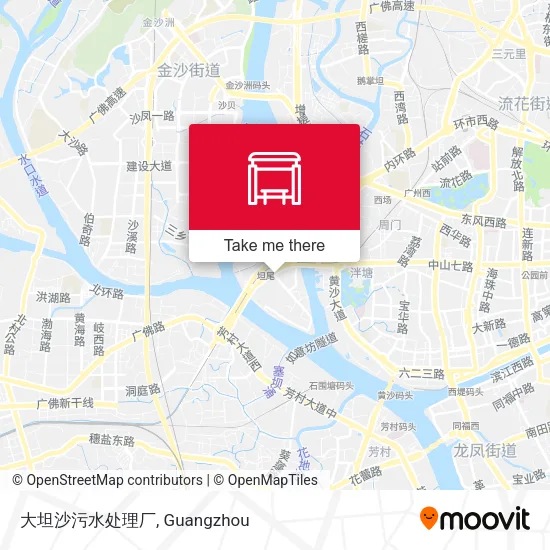 大坦沙污水处理厂 map