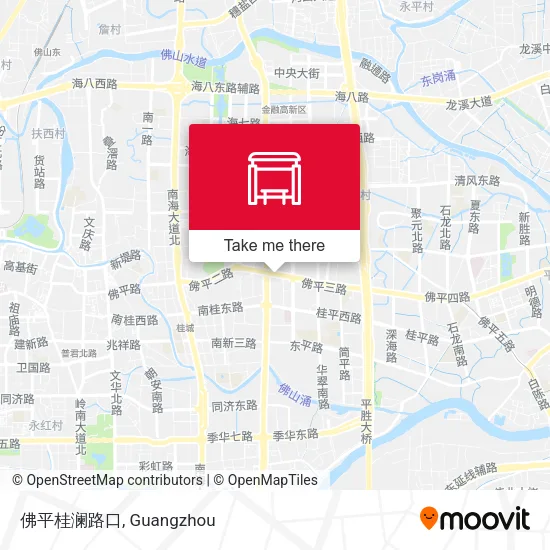 佛平桂澜路口 map