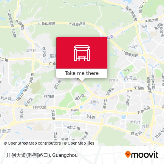 开创大道(科翔路口) map