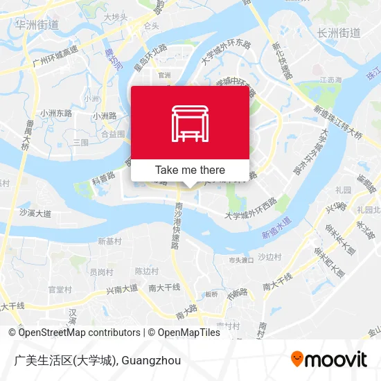 广美生活区(大学城) map