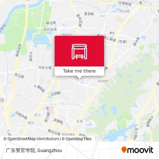 广东警官学院 map