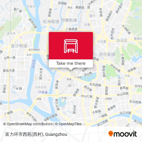 富力环市西苑(西村) map