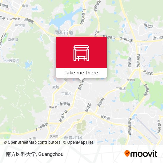 南方医科大学 map