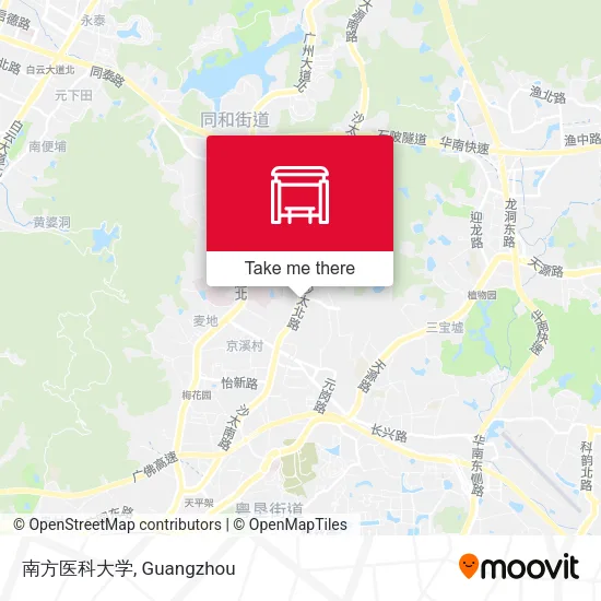 南方医科大学 map