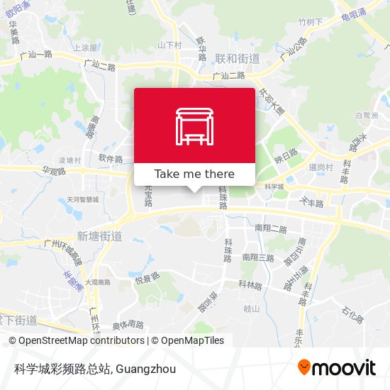 科学城彩频路总站 map