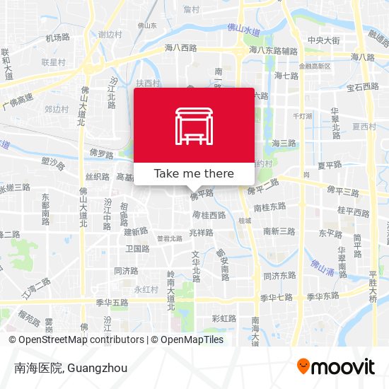 南海医院 map