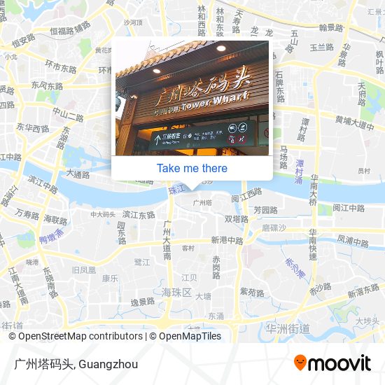 广州塔码头 map