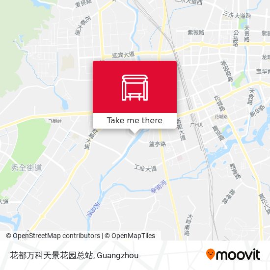 花都万科天景花园总站 map