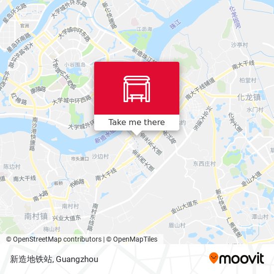 新造地铁站 map