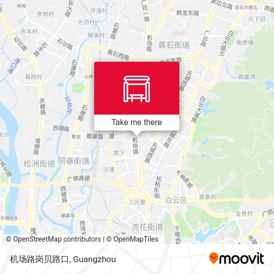 机场路岗贝路口 map